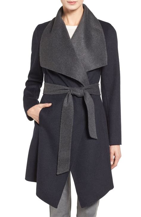 michael kors wool blend wrap coat camel|Wool Blend Wrap Coat .